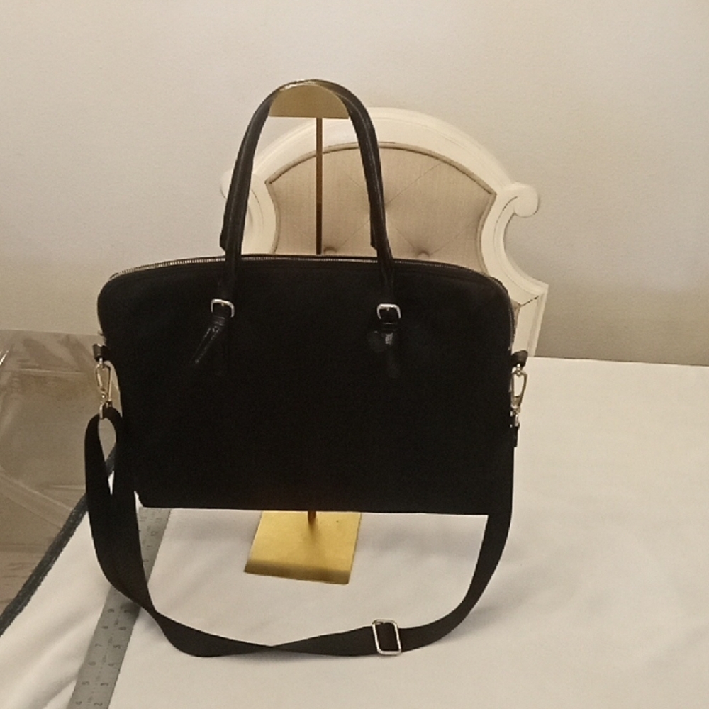 Kate Spade Black and Cream Laptop Crossbody Bag - Picture 1 of 7